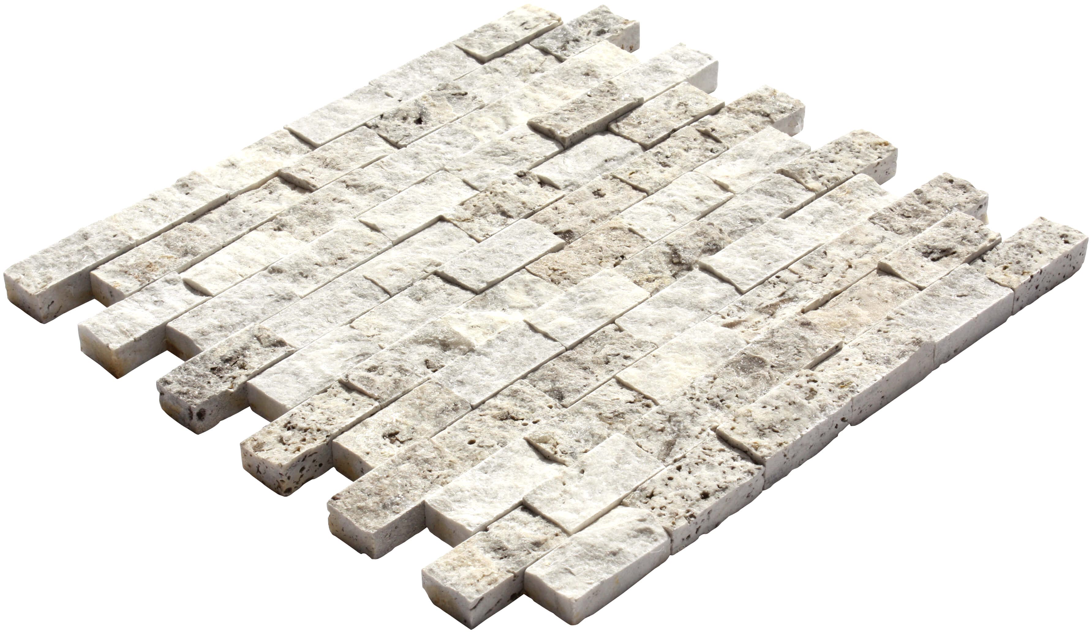 23x48 Split Face Silver Trv.(Doğal Patlatma Taşı)