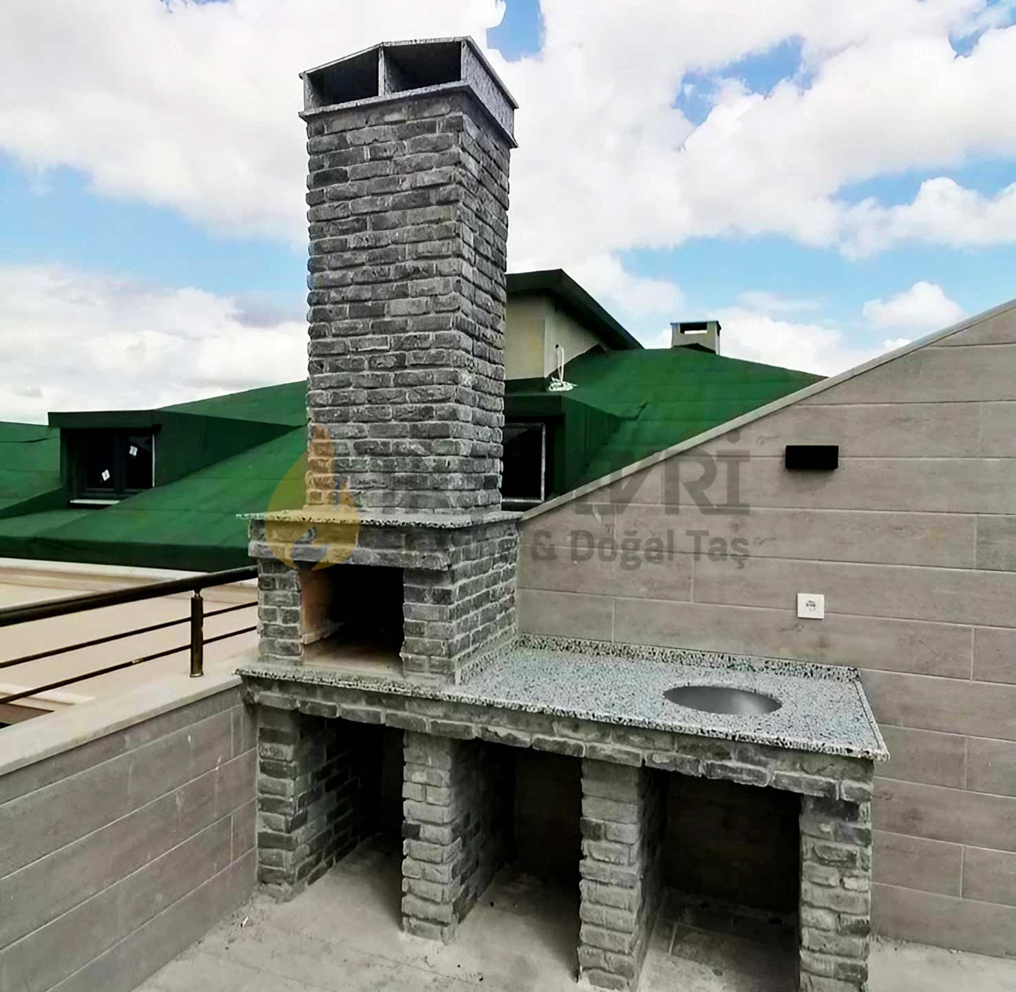 Tezgahlı Kültür Tuğlası Barbekü