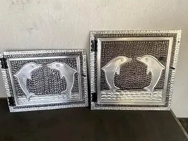 Bakır Gümüş Renk Barbekü Kapakları